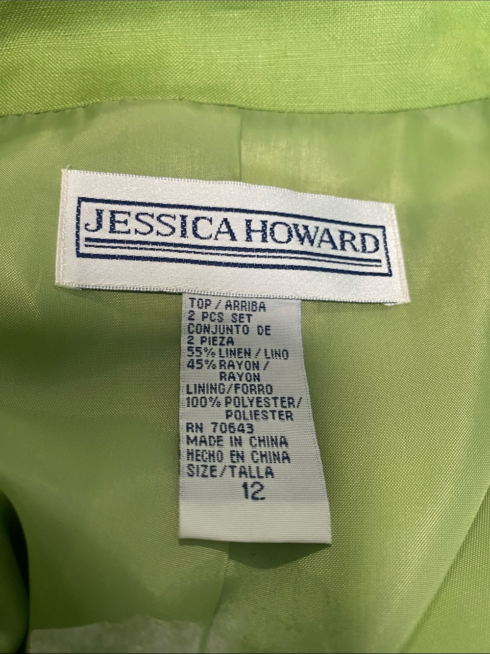 Lime Green Two-Piece Suit - Picture 8 of 8